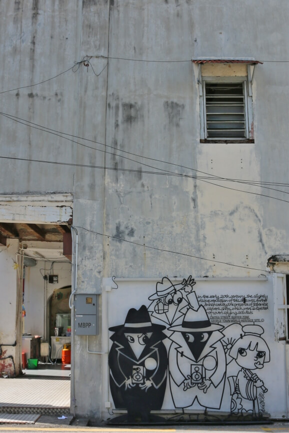 Cintra Street wire mural, Penang
