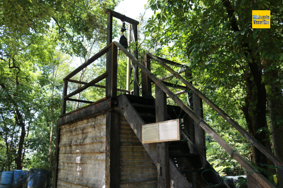 replica gallows at Penang War Museum replica gallows at Penang War Museum