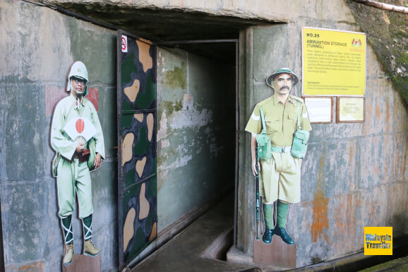 entrance to ammunition store at Penang War Museum entrance to ammunition store at Penang War Museum