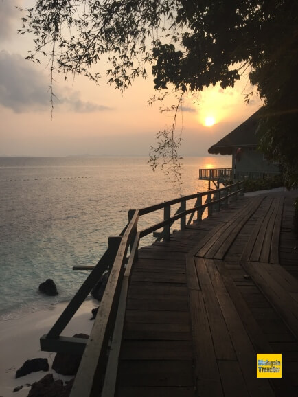 sunset on Pulau Rawa