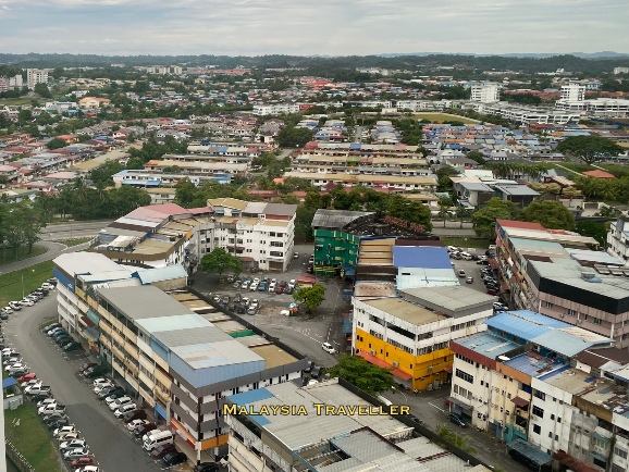 view of bintulu from above view of bintulu from above